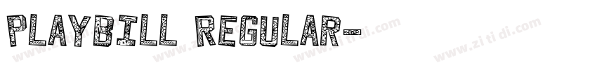 Playbill Regular字体转换